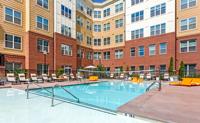 resort style pool